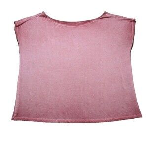 Torrid Women's Super Soft Knits Pink Fade Casual Cap Sleeve Tee Size 1